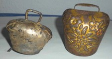 2 dekorative kleine Tischglocken, Glocken, Handglocken, Dekoglocken
