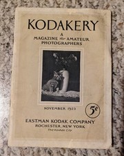 Kodakery Magazine for Amateur Photographers Eastman Kodak November 1923