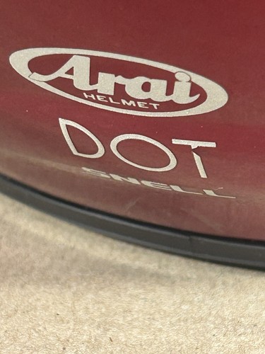 Arai Classic/m DOT Snell Open Face Motorcycle Helmet Size Med Bloodstone Red - Picture 7 of 10