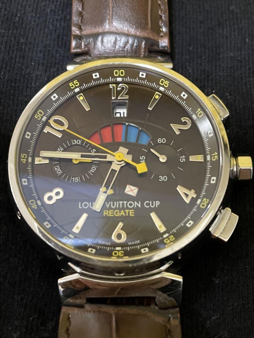 Louis Vuitton Tambour LV Cup Brown Dial 44mm Q1021 Men's Watch | eBay