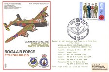 1971 RAF Fylingdales Hercules  Flown Cover Fancy Cancel