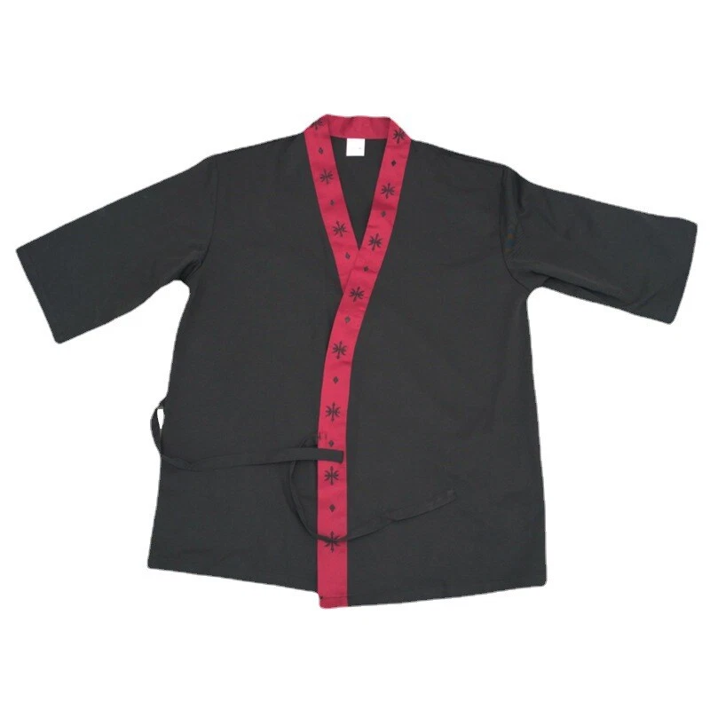 Sushi Chef Coat Serving Short Kimono Sushi Chef Jacket Japan Restaurant Uniform - Image 4 of 4