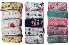Girls Kid 5 Pack Comfortable Soft Panties Brief Cotton Underwear Size 2-13 Years