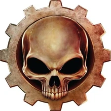 Peel-off - Gear Skull Car Sticker - Window - Auto Decal 12 inch