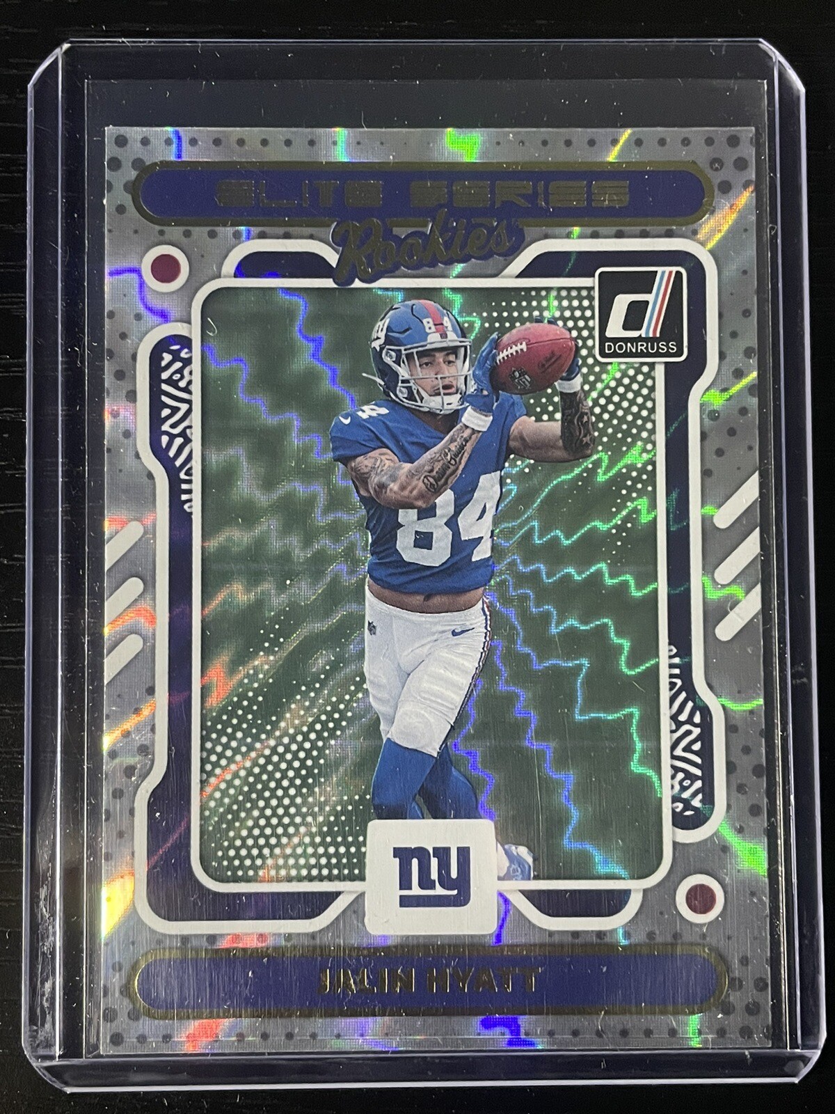 2023 Panini Donruss Football Jalin Hyatt RC Elite Series Rookies Giants #23