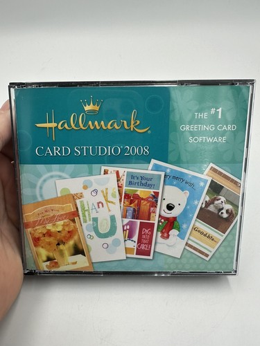 Hallmark Card Studio 2008 CD for PC Windows with Clipart & Projects Cardmaking - Picture 1 of 7