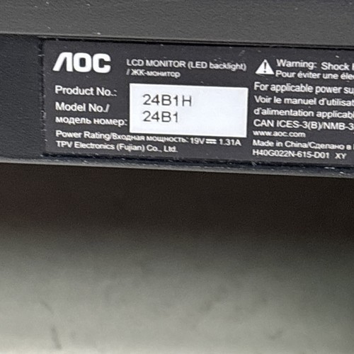 AOC 24B1H 24" Full HD 1920x1080 Computer Monitor HDMI/VGA* - Picture 5 of 12