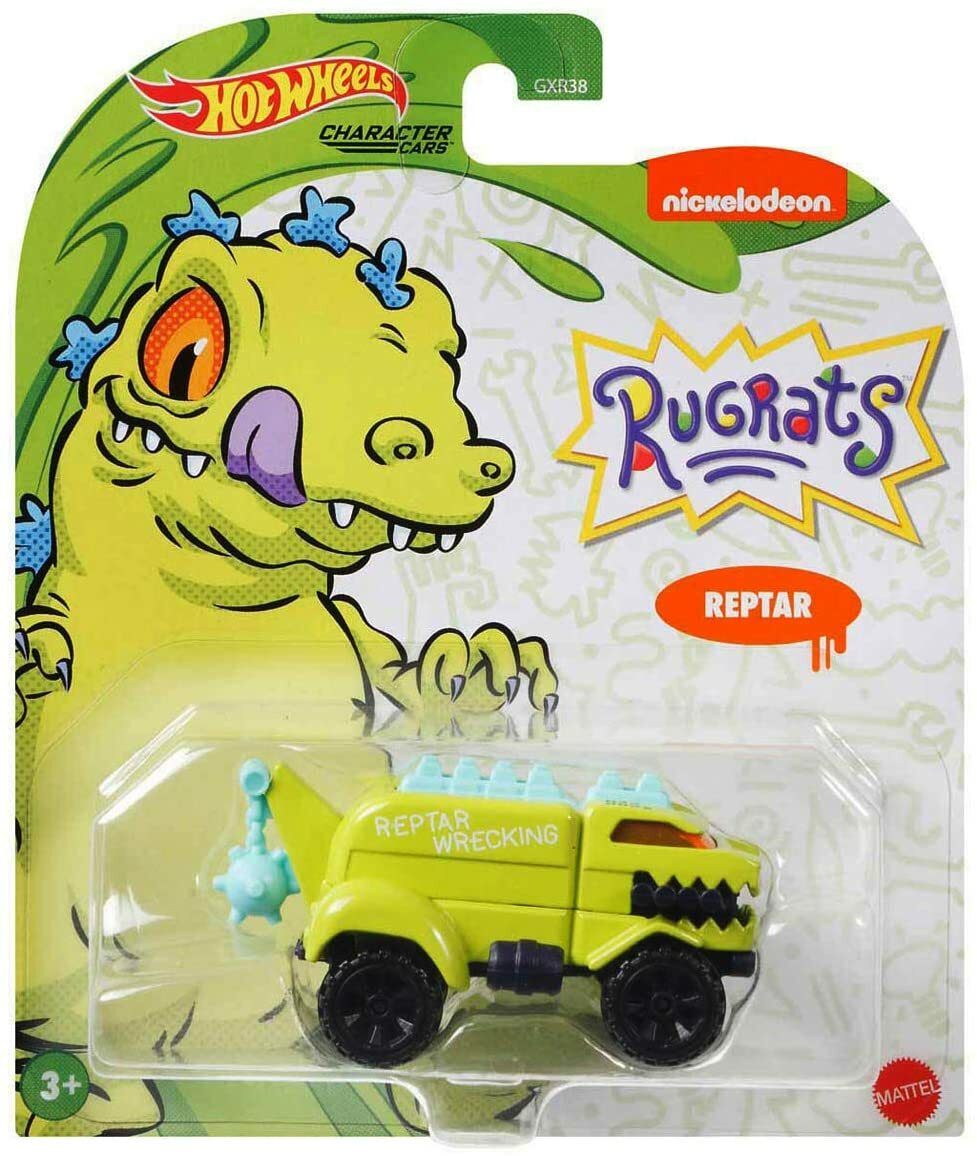 Hot Wheels Premium – Reptar Car De Rugrats, Coche De Colección De La Gama Real Riders
