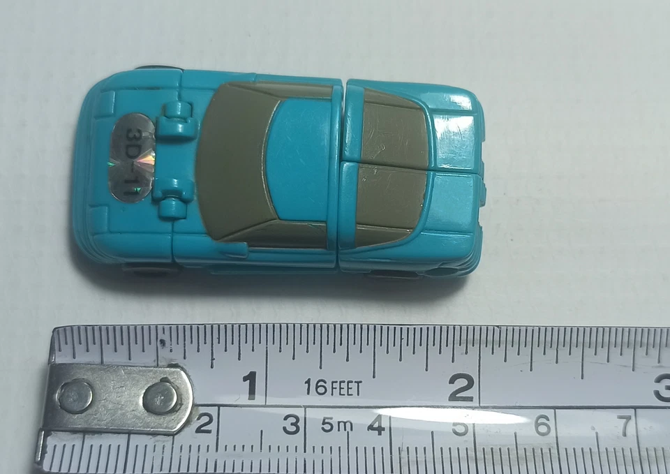 HASBRO VTG 1989 TRANSFORMERS G1 MICROMASTERS SPORTS CAR PATROL HYPERDRIVE ROBOT - Image 2 of 4