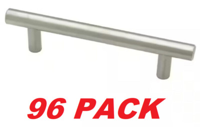 Liberty Solid Bar 3-3/4 in Center-to-Center Stainless Cabinet Drawer Pulls 96PK