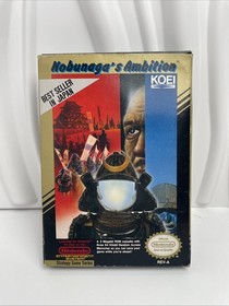 Nobunaga's Ambition (Nintendo, 1989) NES CIB Poster And Reg Card