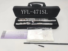 YF-471SL Flute 16 Hole with E Key Silver Plated Flute C Key White Copper Flauta