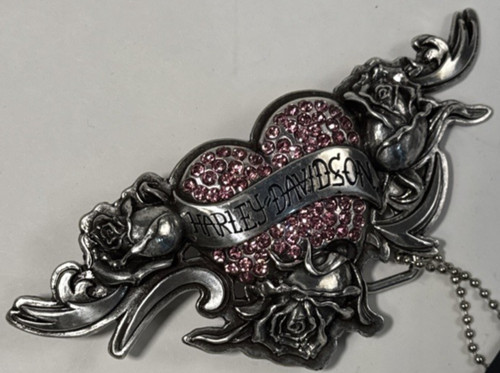 HARLEY DAVIDSON WOMENS BELT BUCKLE HDWBU10090-PNK TENDER HEART