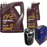 SCT Inspektionspaket 7L Mannol TDI 5W-30 FüR Mitsubishi Pajero IV 3.2 DI-D 4WD