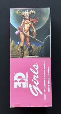 Andrea Miniatures G-027 Capricorn Girl 80mm White Metal Figure Model Kit OOP