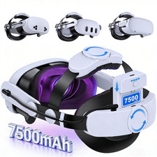Battery Head Strap for Meta Quest 3/Quest 3s with Magnetic 7500mAh Battery Pack