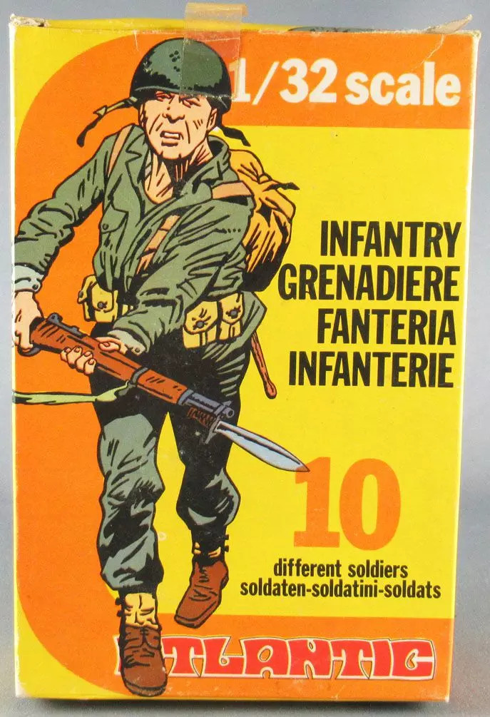 Soldats italiens 1/32 WW2 Atlantic 2113 infanterie neuve pour diorama réaliste