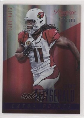 2014 Panini Prestige Extra Points Purple 70/100 Larry Fitzgerald #176 HOF fm0