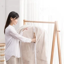 5pcs Clothes Coat Protect Garment Cover Bags Suit Storage Bags Zipper Dress*****