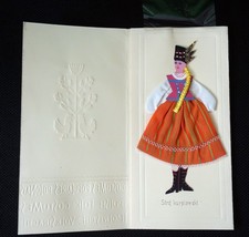 Faltblatt Polnische Volkstracht - Souvenir