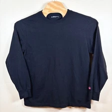 American Giant Men's Vintage Crew L/S Tee Large Black Casual Classic USA NWOT