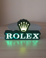 Rolex Werbung Tischlampe Beistelllampe Nachttischlampe