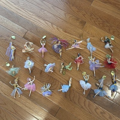 Ashton-Drake ''Vive Le Ballet'' Heirloom Ballerina Ornaments Lot Of 21 Holiday Vtg