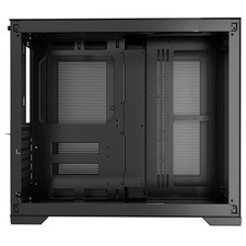 Mid-Tower PC Case Dual Chamber Gaming Computer Case for ATX Motherboard No Fan