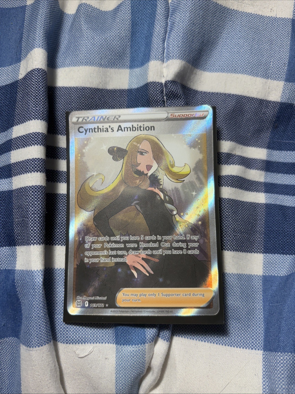 Pokémon TCG - Cynthia's Ambition Brilliant Stars Holo 169/172 Trainer Rare NM JS