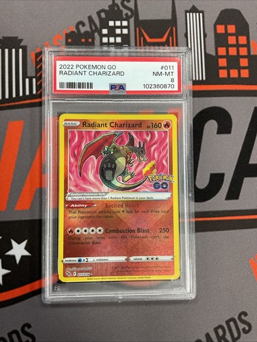 Radiant Charizard 020/159 Crown Zenith Holo PSA 8