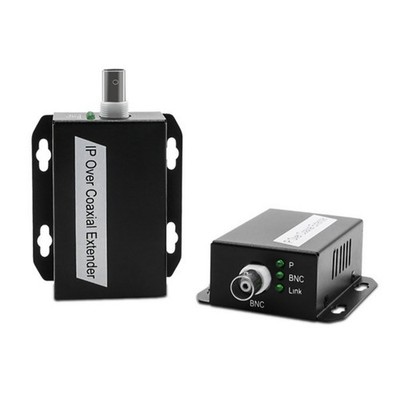 1 Pair DC5-12V Durable Network Rj45 IP Over Coaxial Extender Adapter Part