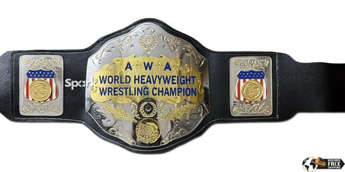 Nuevo Cinturón de Zinc AWA World Heavyweight Wrestling Championship Título 4mm Talla Adulto - Imagen 2 de 8