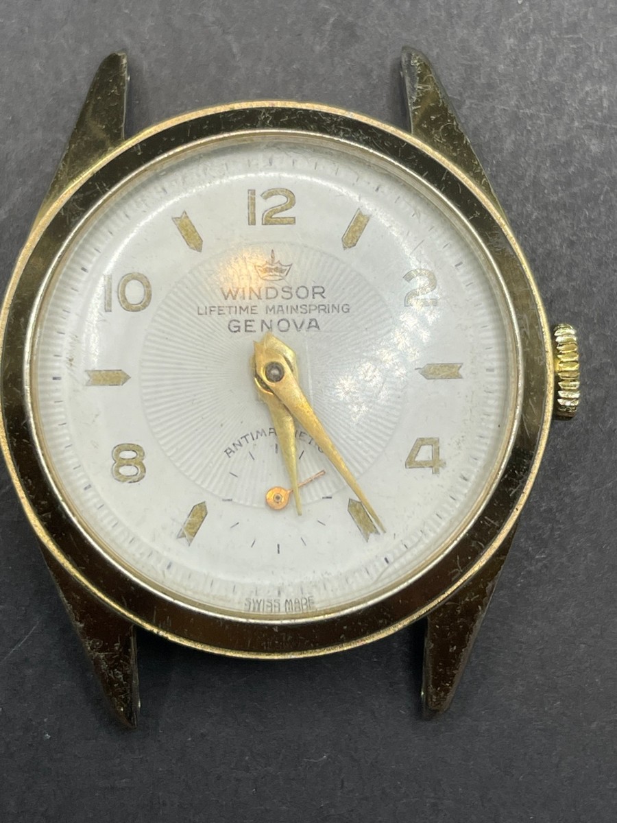 ヴィンテージのうつわ Vintage Men's Windsor Genova Lifetime Mainspring Anti-Magnetic