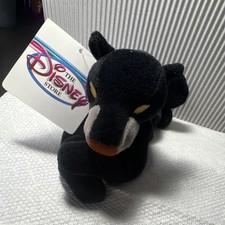 Disney Bagheera Mini Bean Bag Plush 8" The Jungle Book Ages 3 3-4 8-11 Years