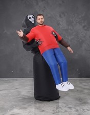 Inflatable Ghost Costume Men Adult Blow Up Air Suit Halloween Party Cosplay New