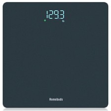 High-Tech Bathroom Scale in Pacific Blue - 0.1lb Readability, Batteries Included