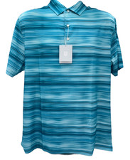  94 Hickey Freeman Men's Golf Polo Short Sleeve Shirt - Aqua - Medium - New