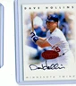 Dave Hollins 1996 Leaf Signature Series Bronze On Card Autograph Auto
