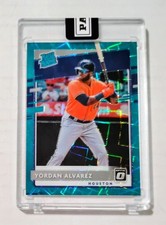2020 Panini Optic Yordan Alvarez Rated Rookie TEAL VELOCITY PRIZM Encased SP /35