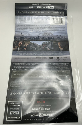 All Quiet on the Western Front (CE, Ultra HD, 2022) ***J-Card Only No Movie***