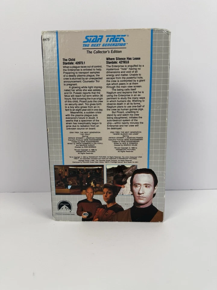 Star Trek the Next Generation Collector VHS The Child - Where Silence Has Lease - Image 2 of 4