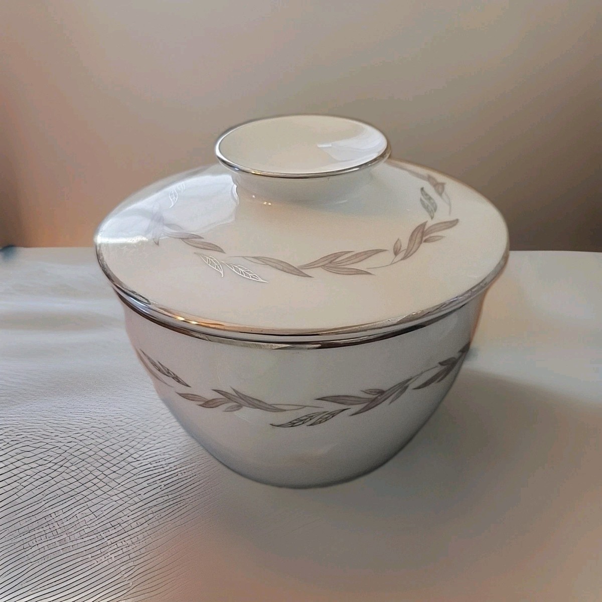 Noritake China “Graywood” 6041 Tea & Snack Set for 6 Japan