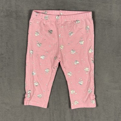 Disney Jumping Beans Minnie Mouse Pink Metallic Leggings Pants Girls 24M