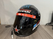 Full Size BrandArt 2022 Let's Go Brandon U.S. Tour Replica NASCAR Helmet +