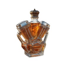 Whiskey bottles,3D V8 engine shape whiskey decanter bottles,motorcycle collector