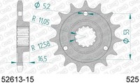 Pignon 52613-15 Pa. 525 Ducati 1200 R Monster 1200 2016 2019