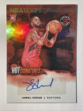 2024 Hoops Hot Signatures Jamal Shead Rookie Auto Toronto Raptors RC