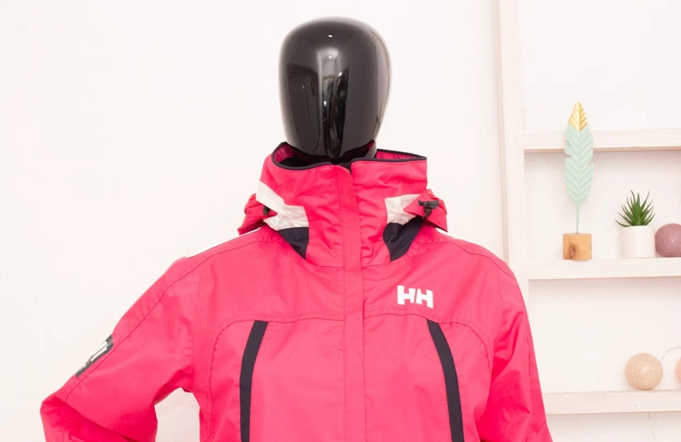 Chaqueta Helly Hansen Damas HP Bay Rosa Con Capucha Vela HELLYTECH Protección S Foto 2 de 4