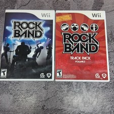 Nintendo Wii Game Lot Rock Band & Rock Band Track Pack: Vol 2 Complete Tested