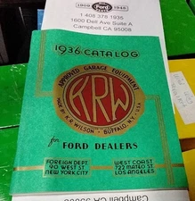 KRW 1936 Catalog Of Service Tools Garage Equipment For Ford Dealers